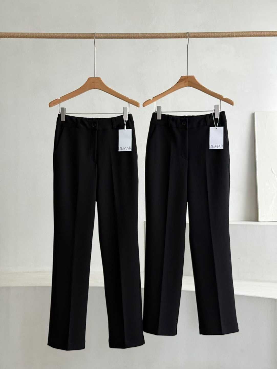 DM5346 高腰魚骨後橡筋休閑褲 *長/短版*