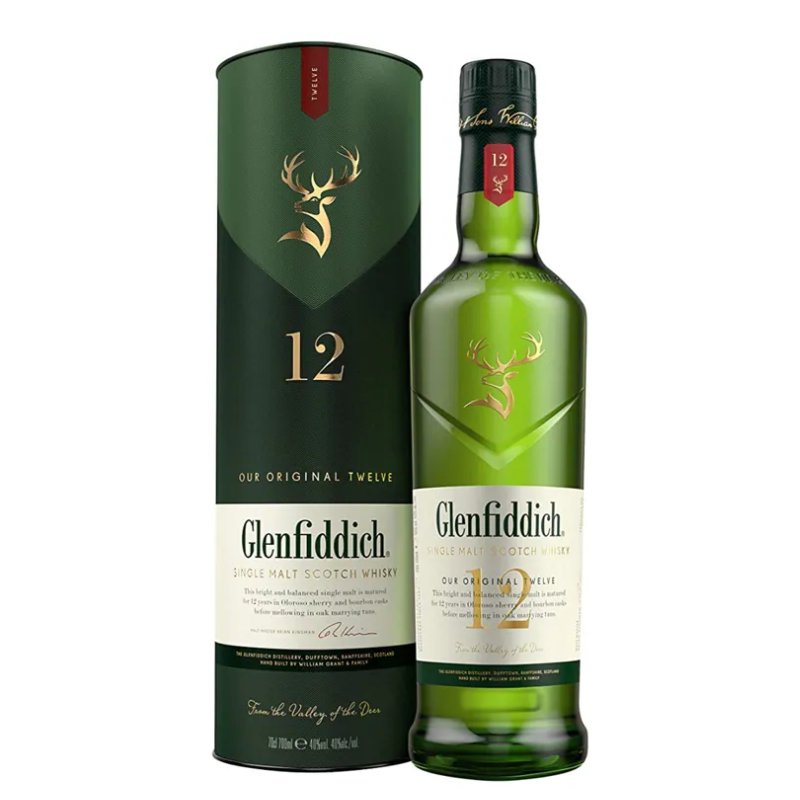 Glenfiddich 英國蘇格蘭 格蘭菲迪12年單一麥芽威士忌 700ml [PRO0448]