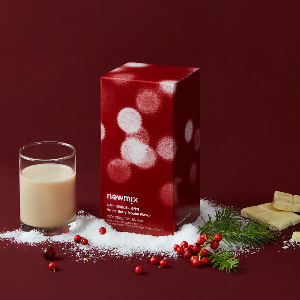 NEWMIX Coffee White Berry Mocha Flavor 200g (20g x 10 Packets)