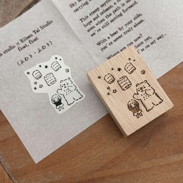 SOM x Eileen．float, float 櫸木印章