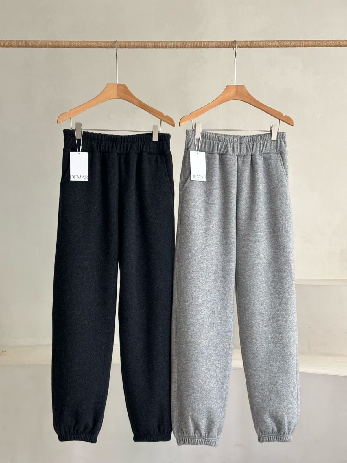 DM5348 全橡筋腰棉質軟綿休閑褲