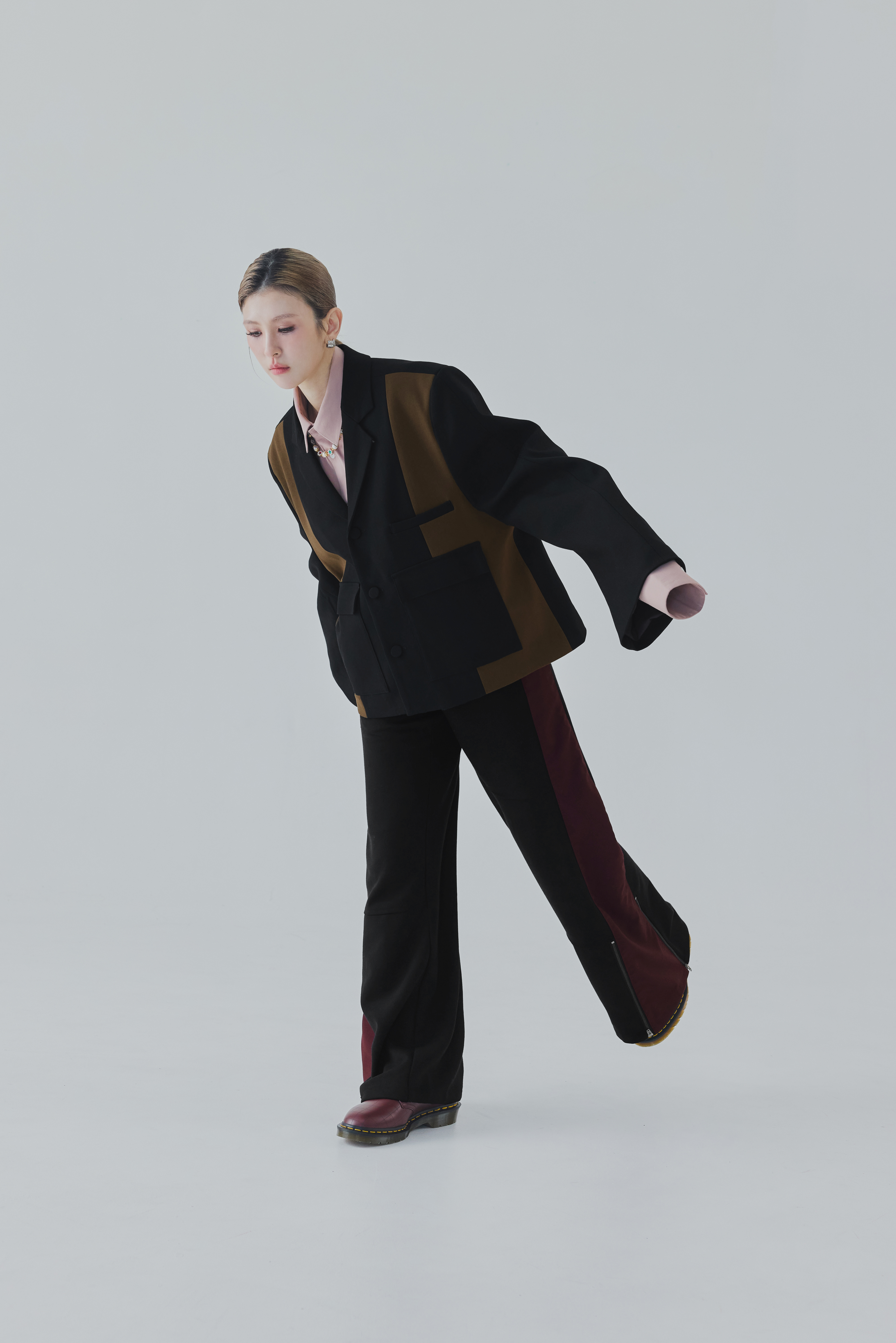 Dual Block Trousers | Black