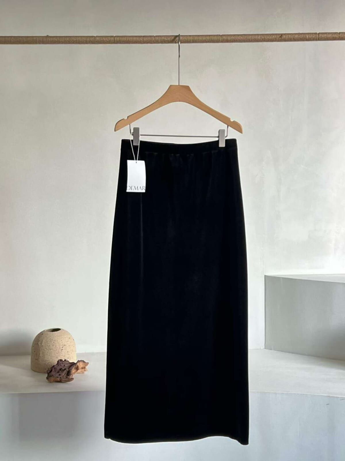 DM5349 高腰A字後開衩半身裙