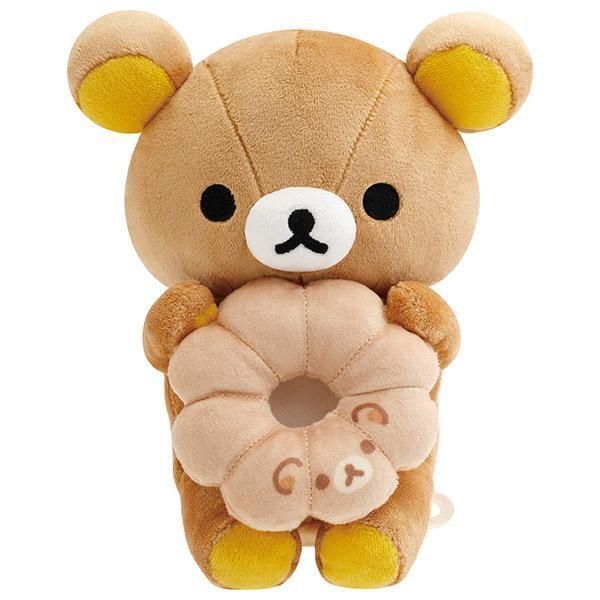 鬆弛熊 啡熊甜甜圈 X Mister Donut 款毛公仔裝飾擺件 [平行進口]