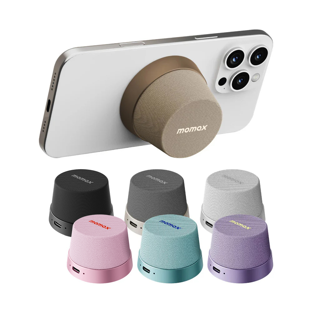 Momax 1-Vibe Go 迷你磁吸支架無線音箱 BS6TW