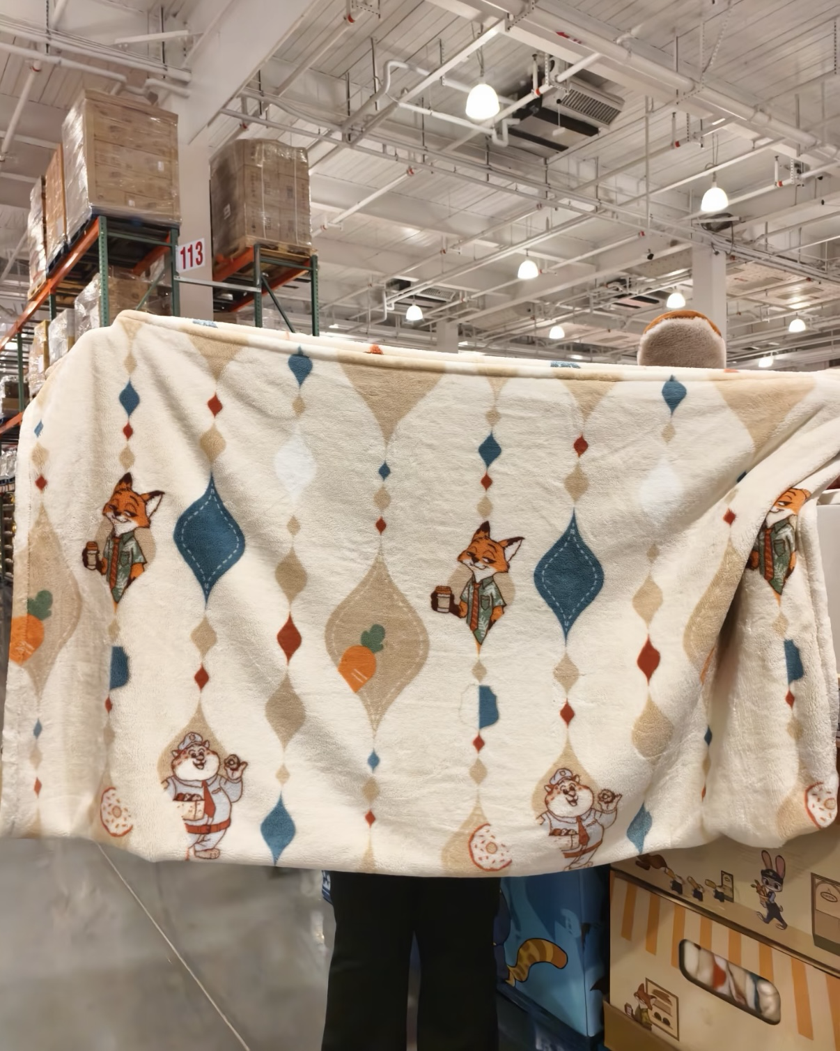 <海外好市多限定>動物方城市 迪士尼 抗靜電毛毯 可機洗