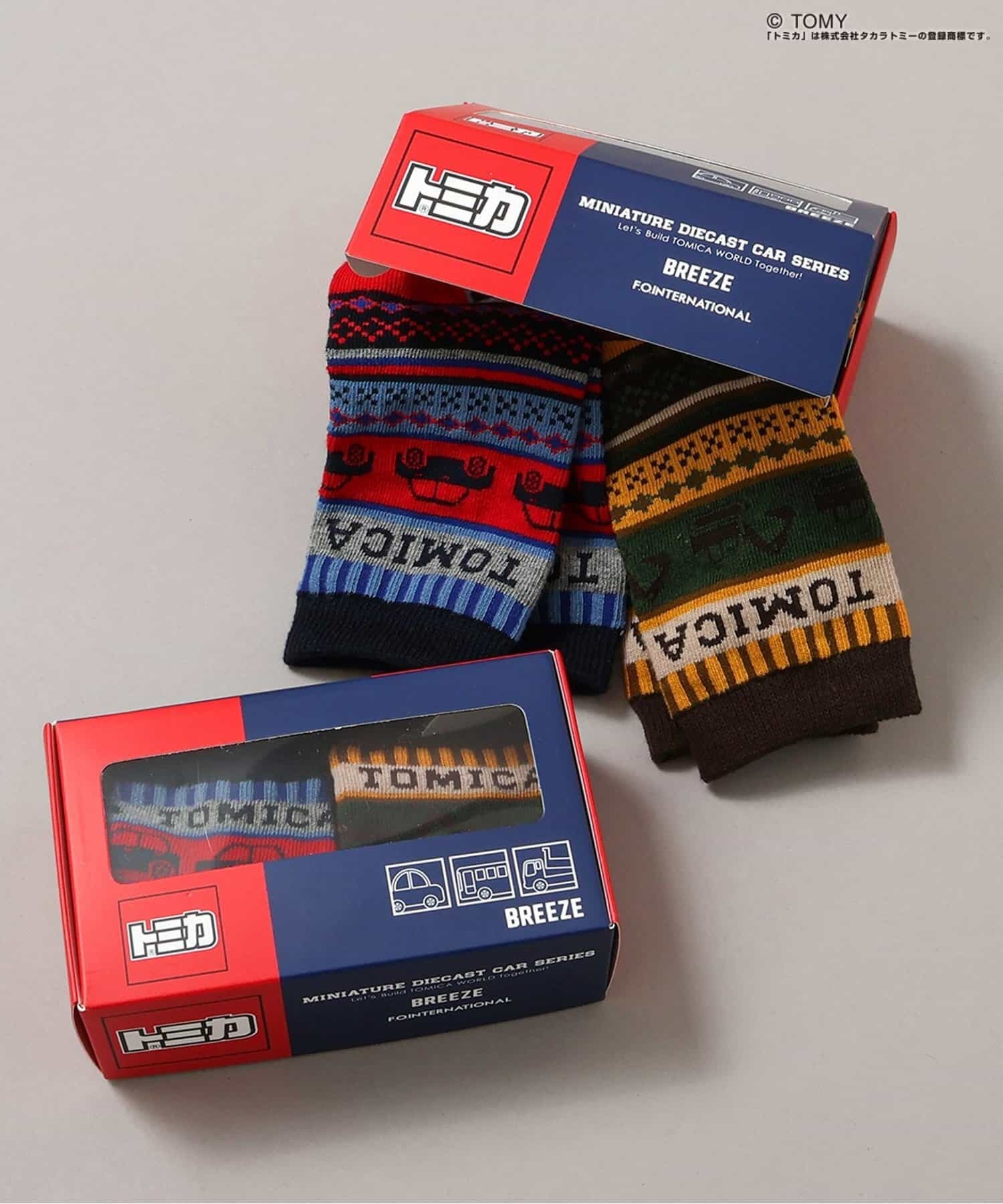 日本 BREEZE × TOMICA 聯名系列 襪子組合（2雙1組，16-18）J554935