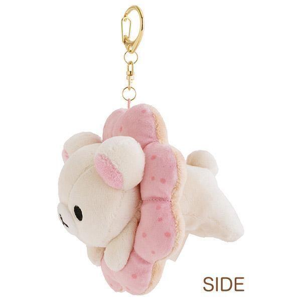 鬆弛熊 白熊甜甜圈 X Mister Donut 款 毛公仔掛飾吊飾 [平行進口]