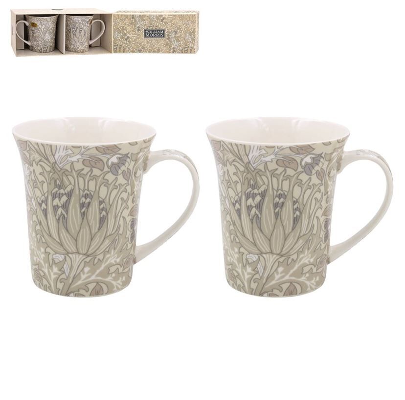 lesser&pavey,williammorris,artichoke,威廉莫里斯,馬克杯,馬克杯禮盒,杯子,杯,送禮,英式茶具,儀式感,生活用品,英國,內湖,換個角度有限公司