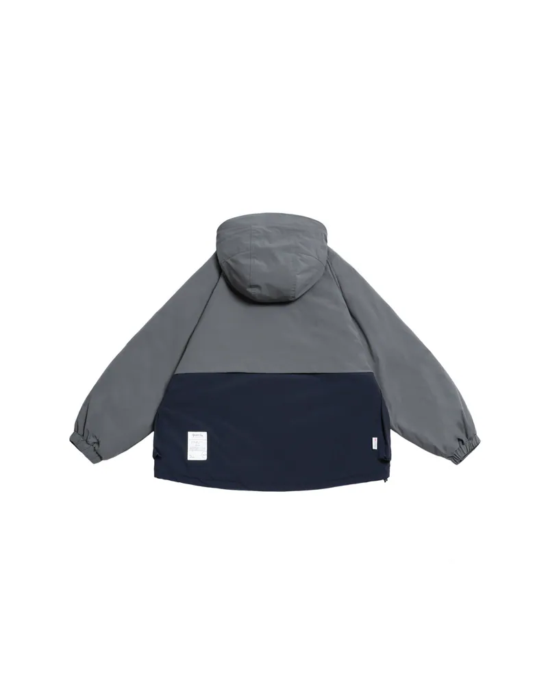 Persevere Hooded Utility Insulated Jacket - BLUE GREY