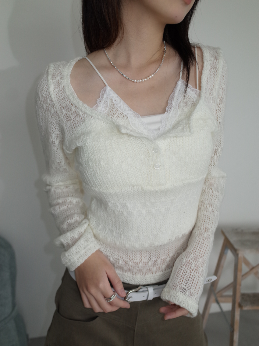 asymmetric silver pearl necklace