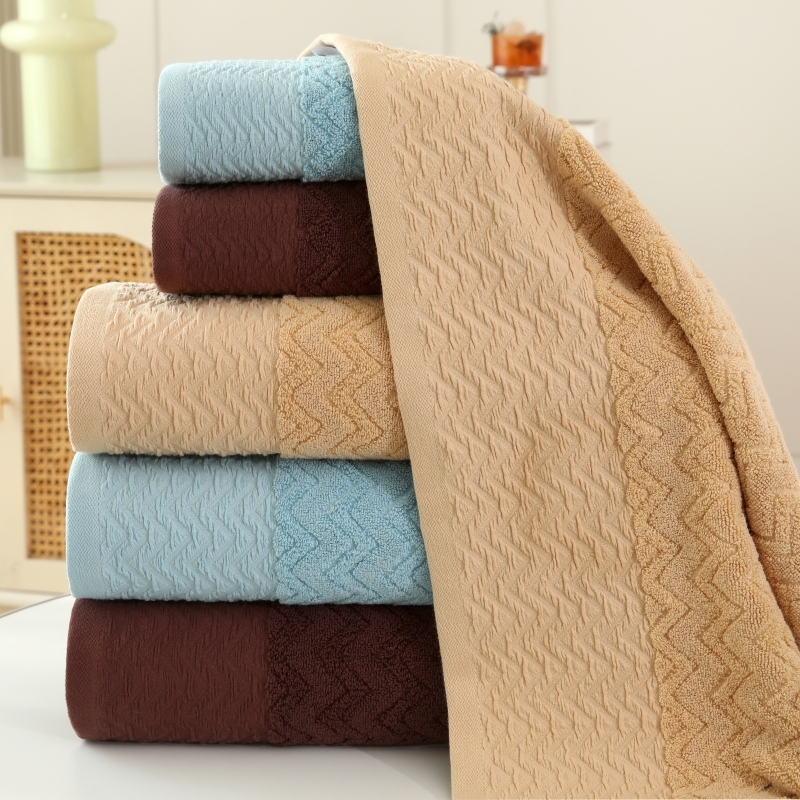 純棉毛巾 - 水紋款面巾