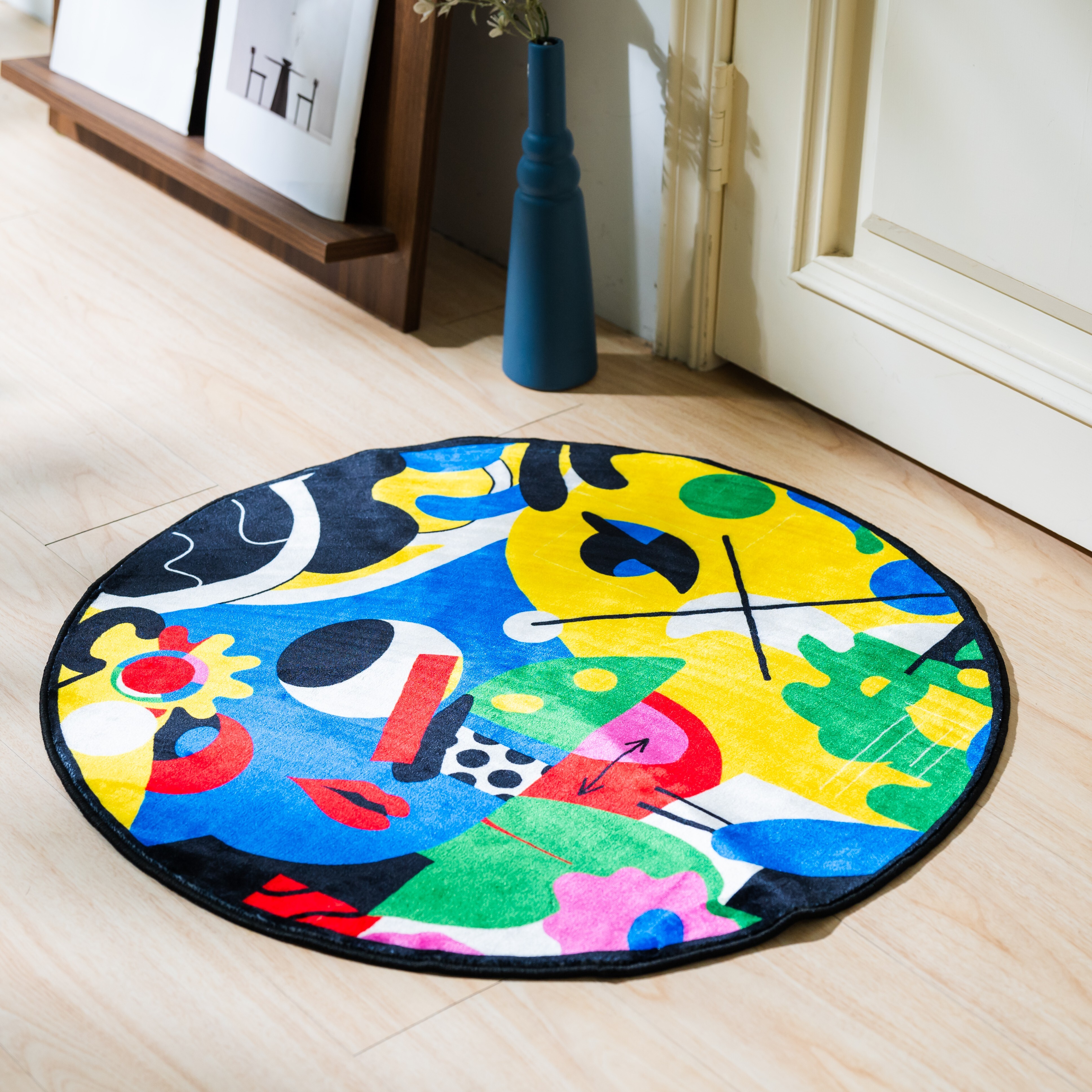 永恆畢卡索珍珠絨床邊地墊｜《她的藍色心事》