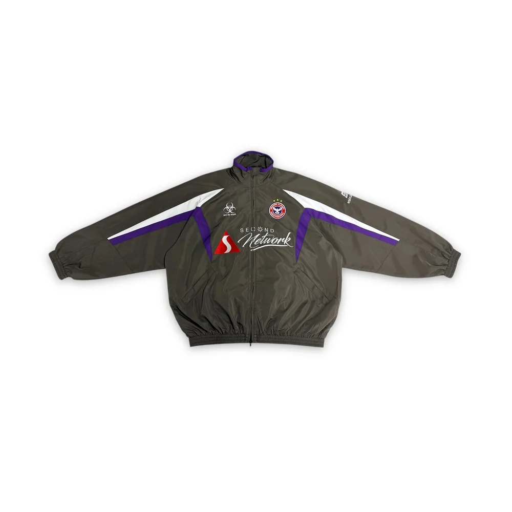 2nd Closet "SECOND NETWORK" SOCCER TRACK JACKET - OLIVE