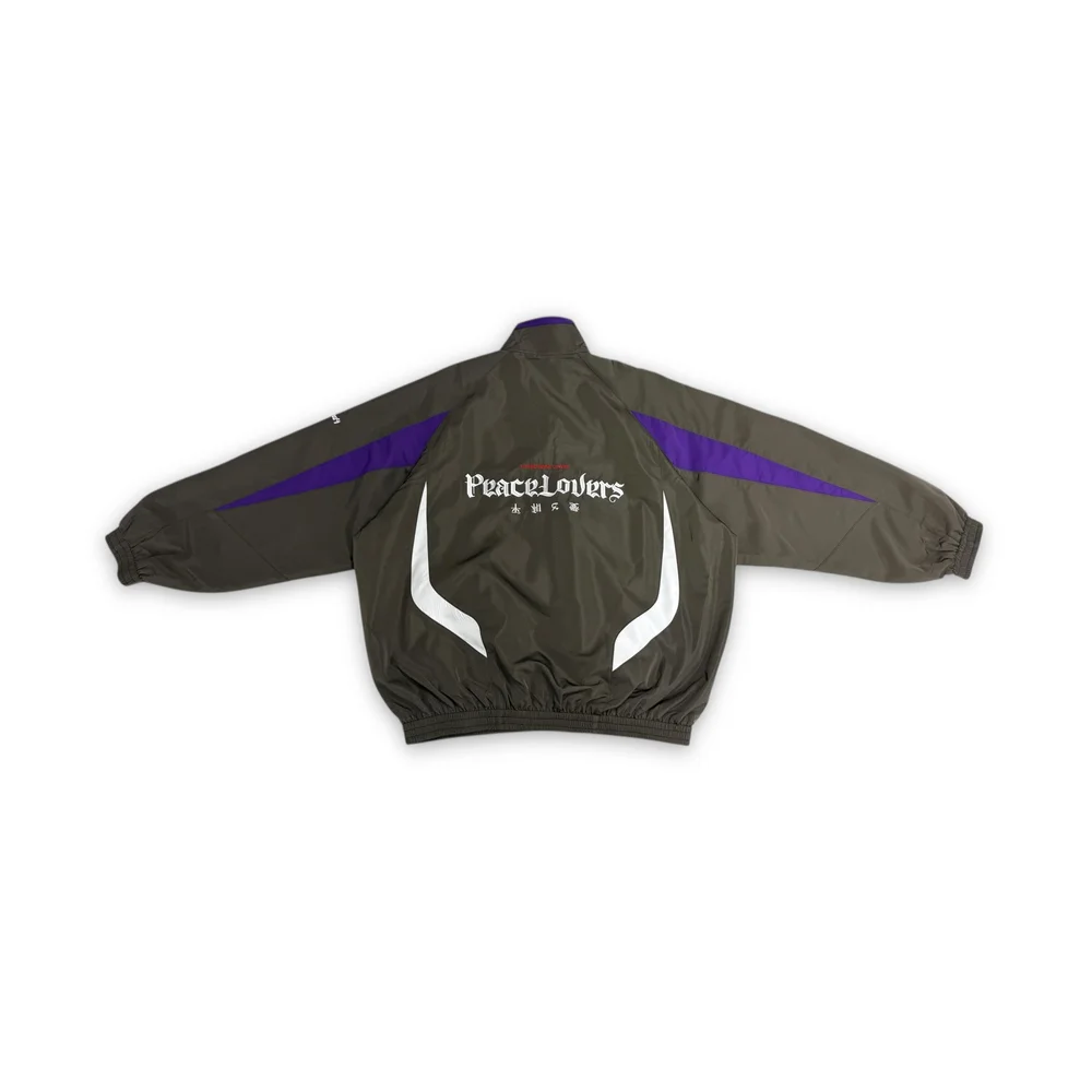 2nd Closet "SECOND NETWORK" SOCCER TRACK JACKET - OLIVE