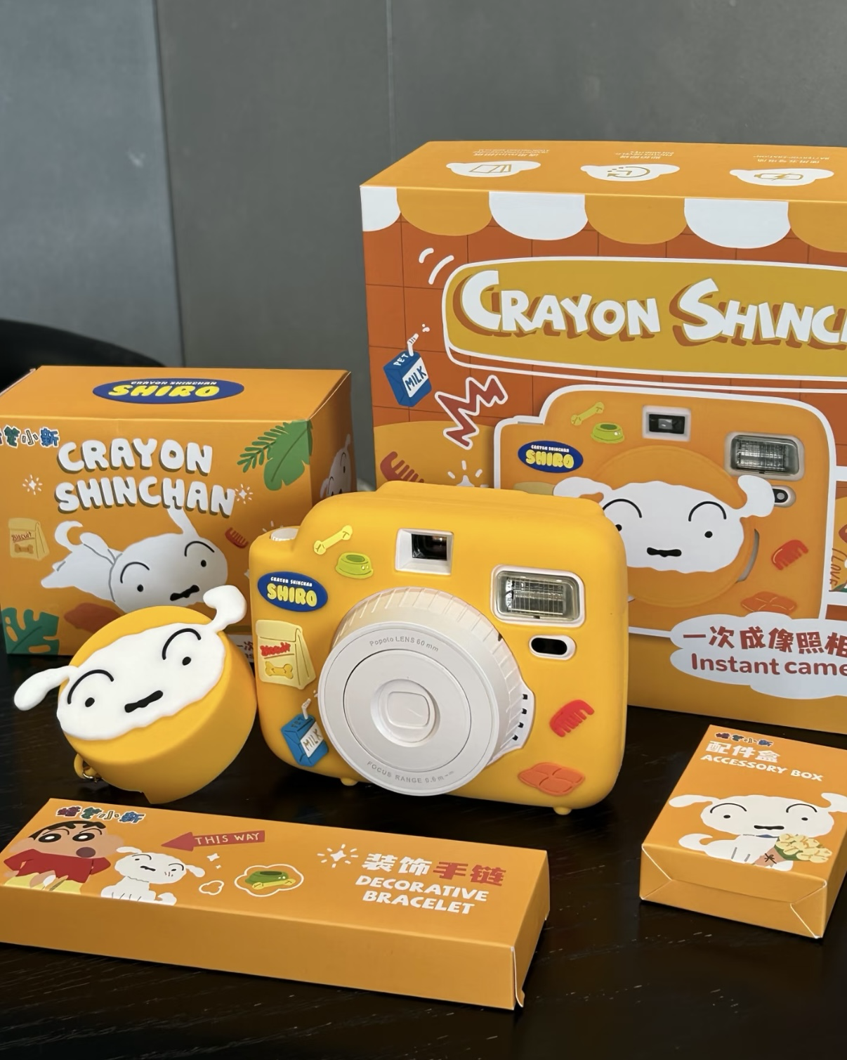 <正版授權>蠟筆小新 一次成像拍立得 相機