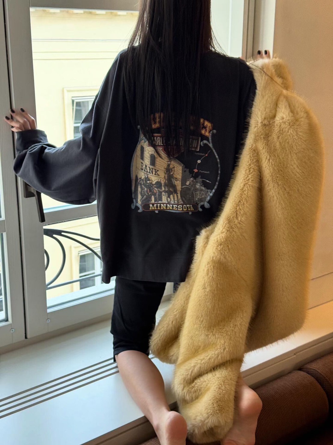 #AD60西部牛仔印花Ｔ