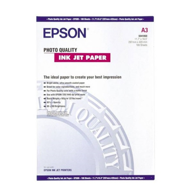 EPSON S041068 PHOTO QUALITY 照片質量噴墨打印紙 A3 (100 Sheets) 126052014