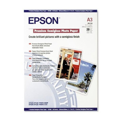 EPSON S041334 頂級半光面相紙 A3 (20 Sheets) 126052051