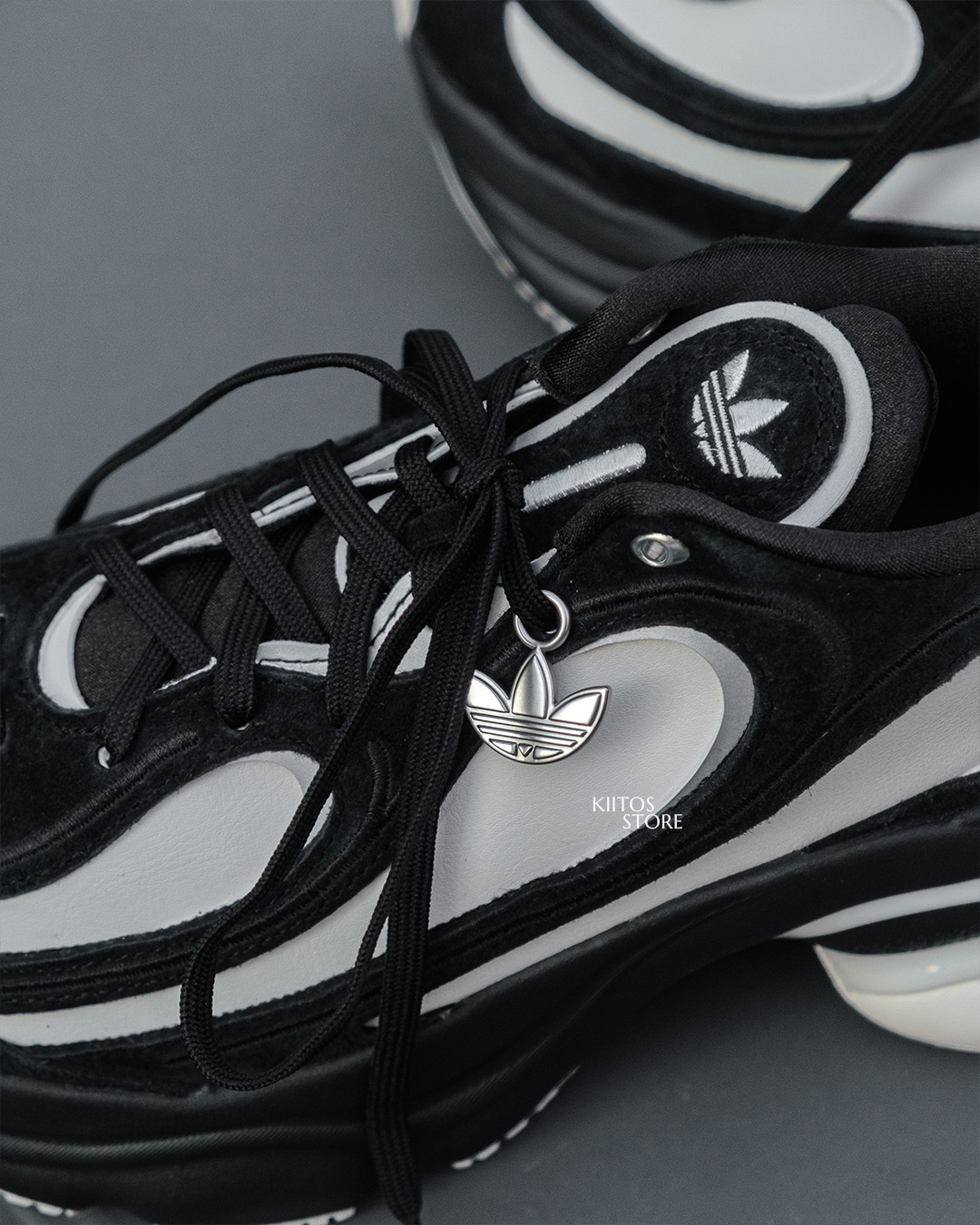 【預購】Adidas Originals Ozvenuz 增高 老爹鞋 浮蝶鞋 黑白 熊貓鞋 小香風 HQ2679