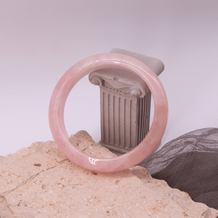 【天然石水晶手鐲】圈口尺寸60以上 粉水晶