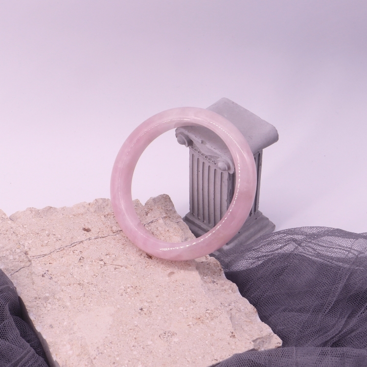 【天然石水晶手鐲】圈口尺寸60以上 粉水晶