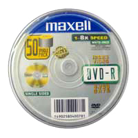MAXELL DVD-R 4.7GB/16X (50PCS/SPINDLE) 116103026