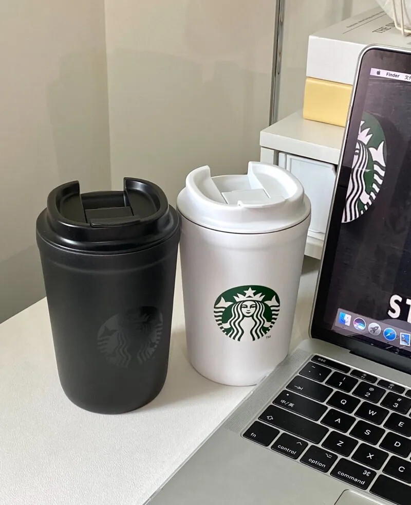 STARBUCKS 星巴克 黑白 隨行杯 355ML