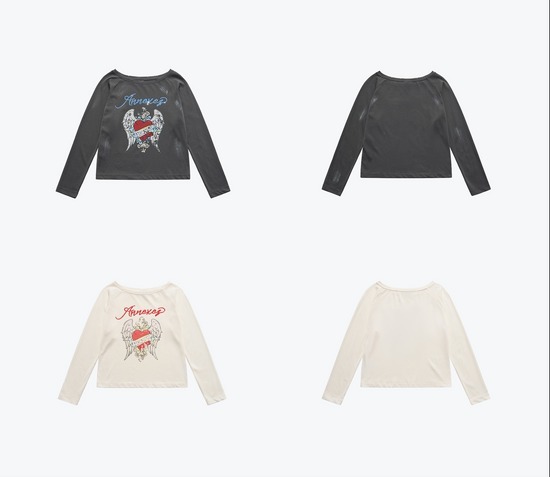 SENSE Wings Off-Shoulder Tee