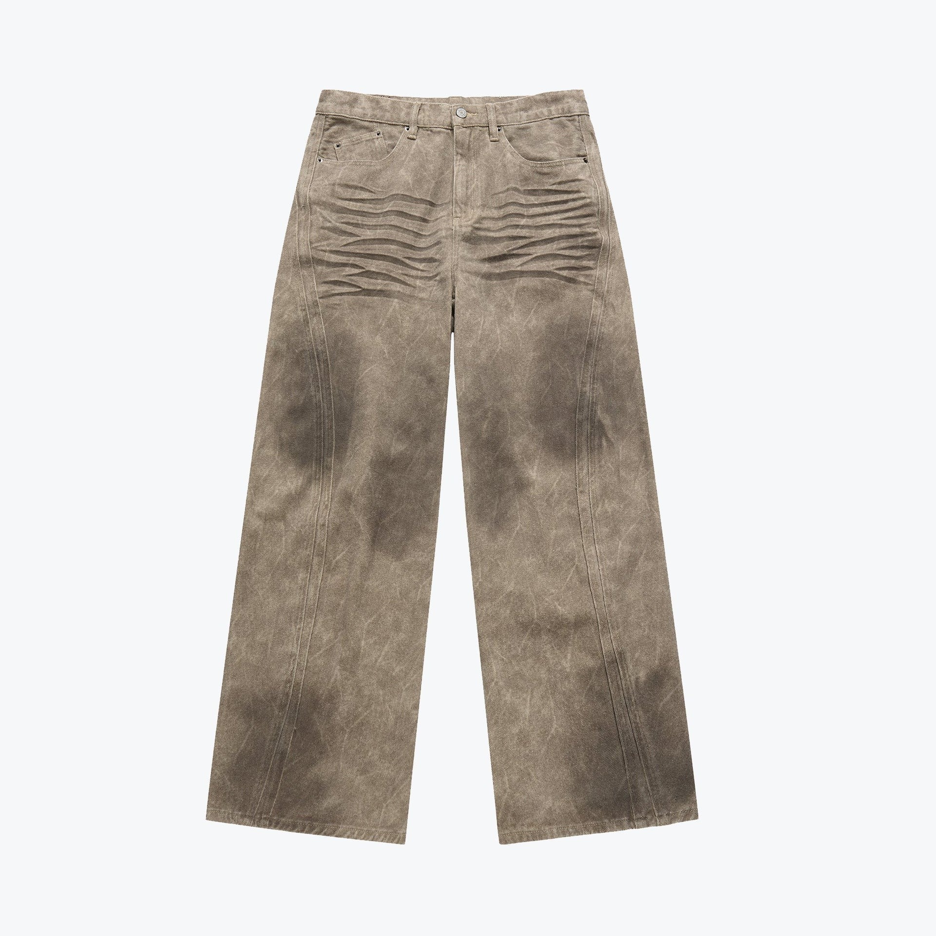 SENSE Dark Wash Curved Pants