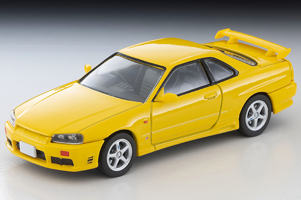 PO-$160 * TOMYTEC * 1:64 LV-N365a 1998 NISSAN SKYLINE 25GT-T with optional (Yellow)