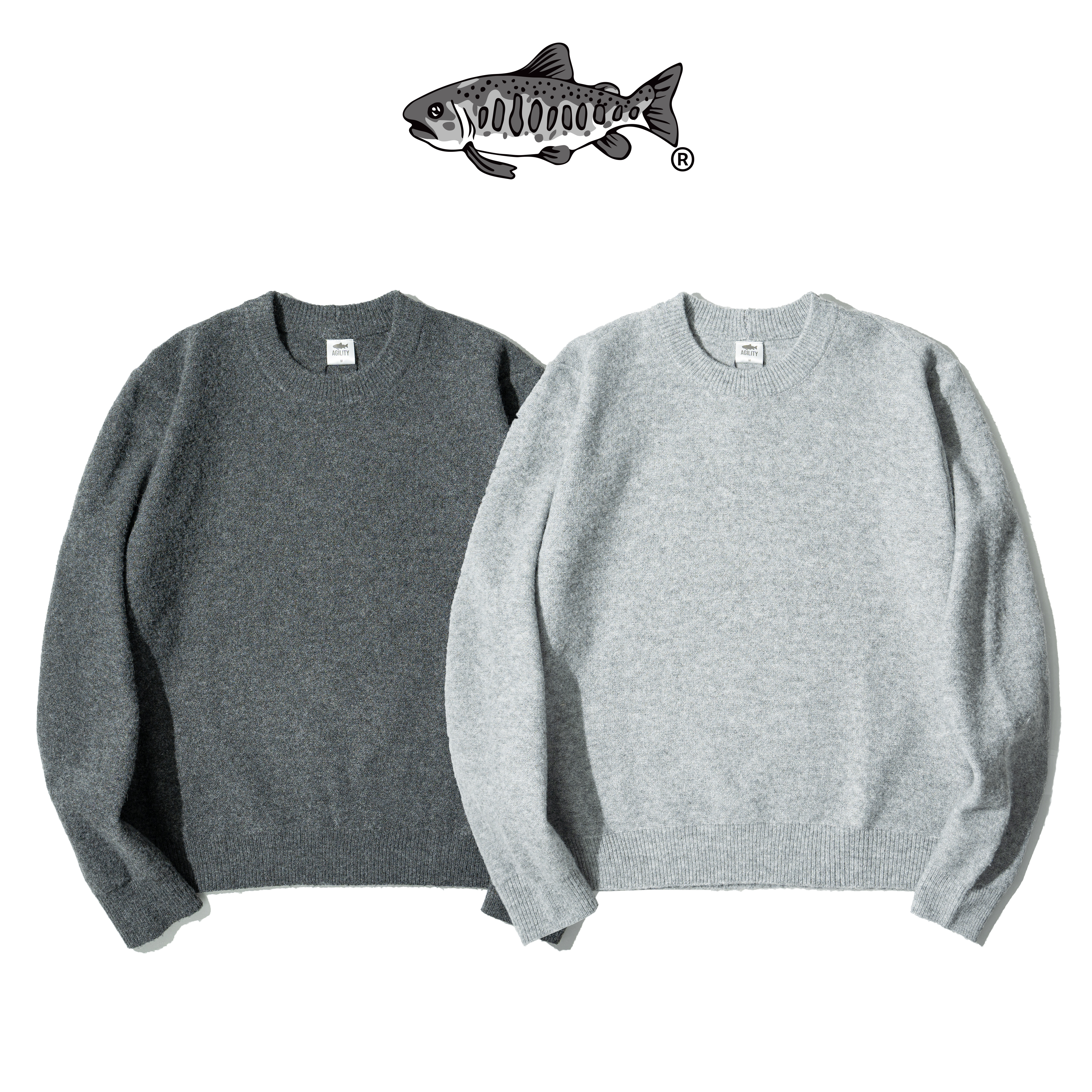 AGILITY Crew Neck Wool Sweater 台灣製 羊毛 圓領毛衣 [A-TW]