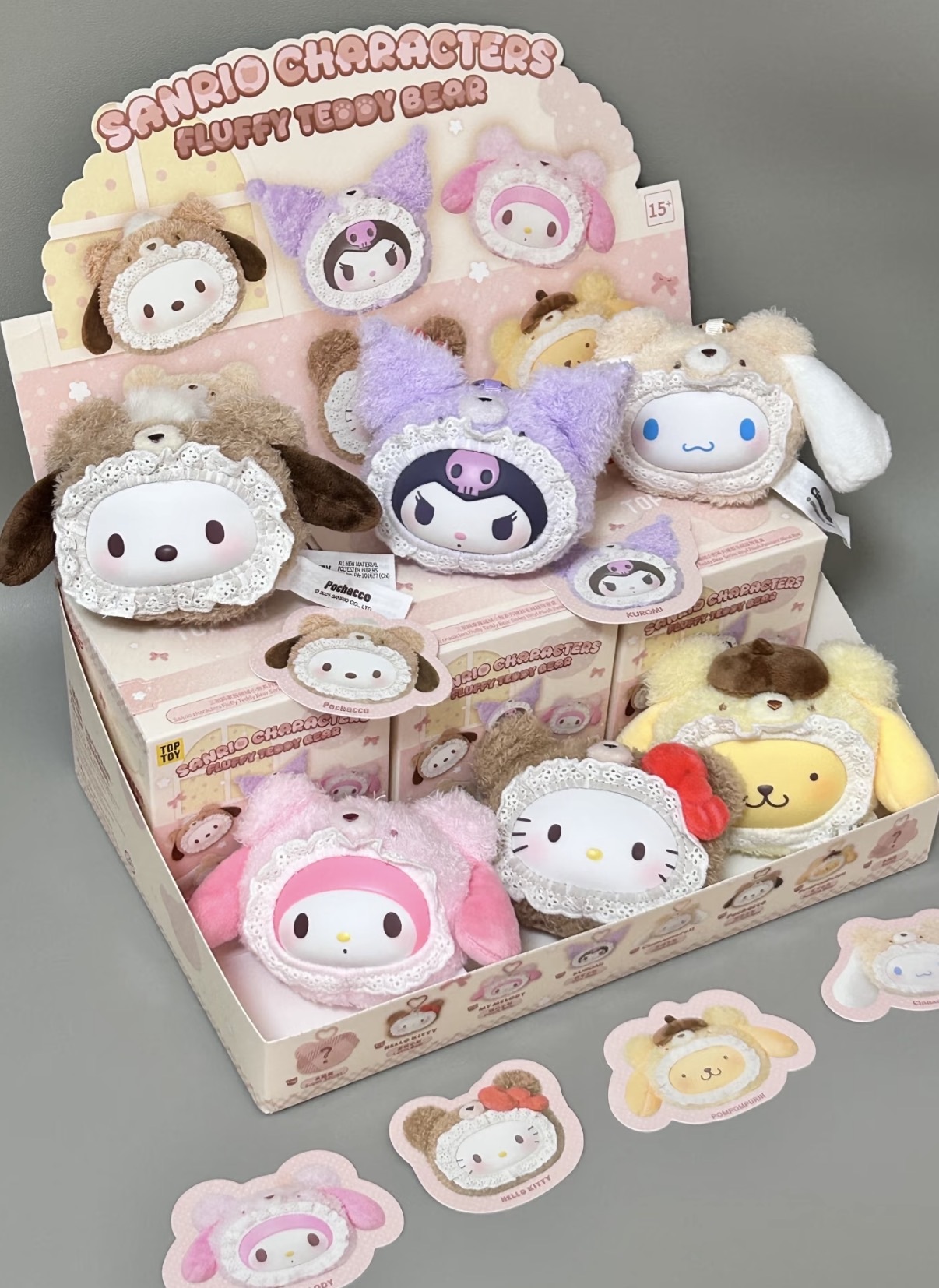 <官方正版授權>三麗鷗 小熊套裝系列 大頭款 盲盒 吊飾 掛件