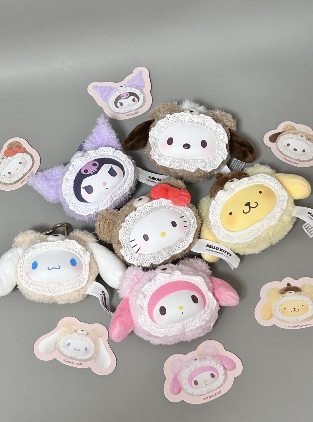 <官方正版授權>三麗鷗 小熊套裝系列 大頭款 盲盒 吊飾 掛件