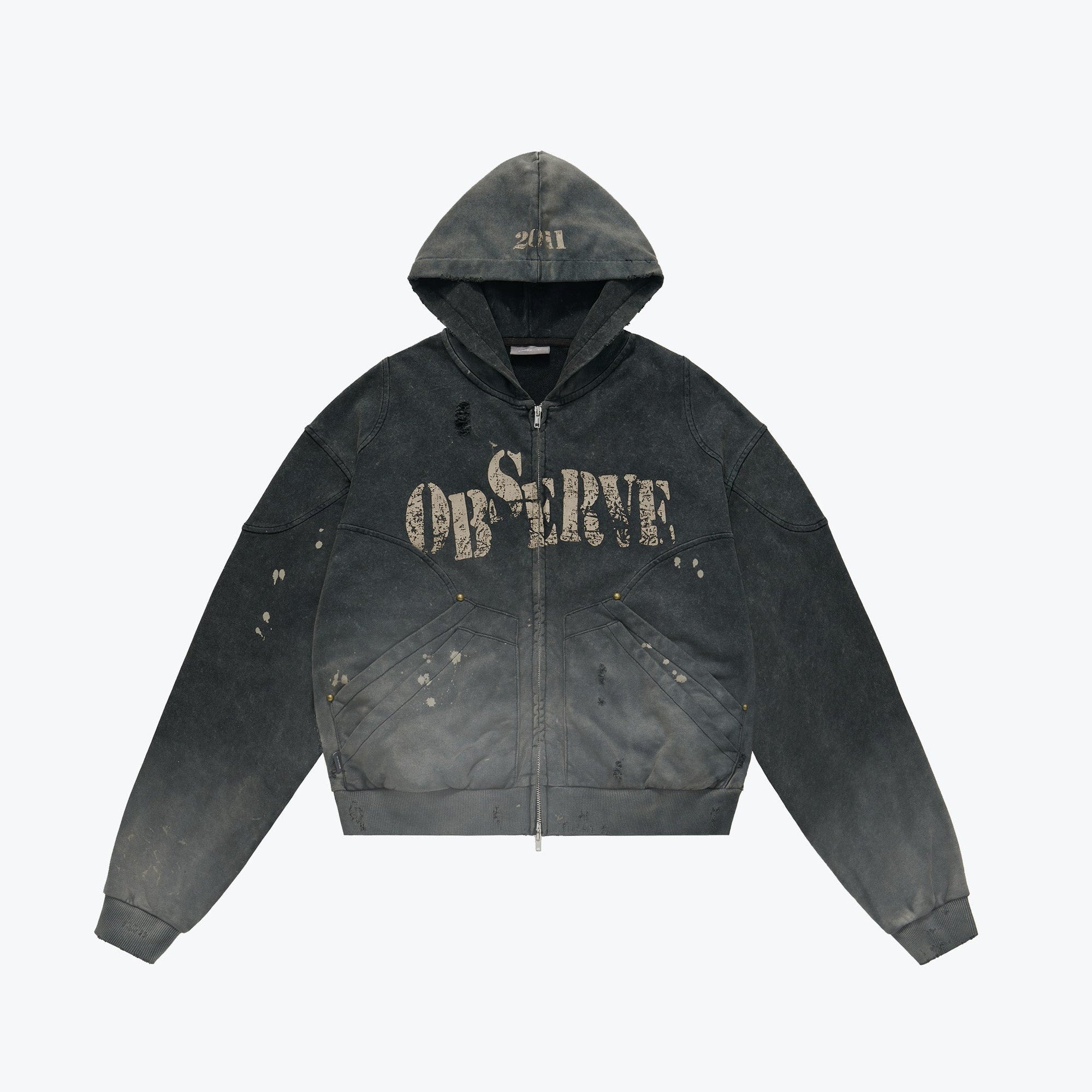 SENSE Sulfur Dye Wash Zip Jacket