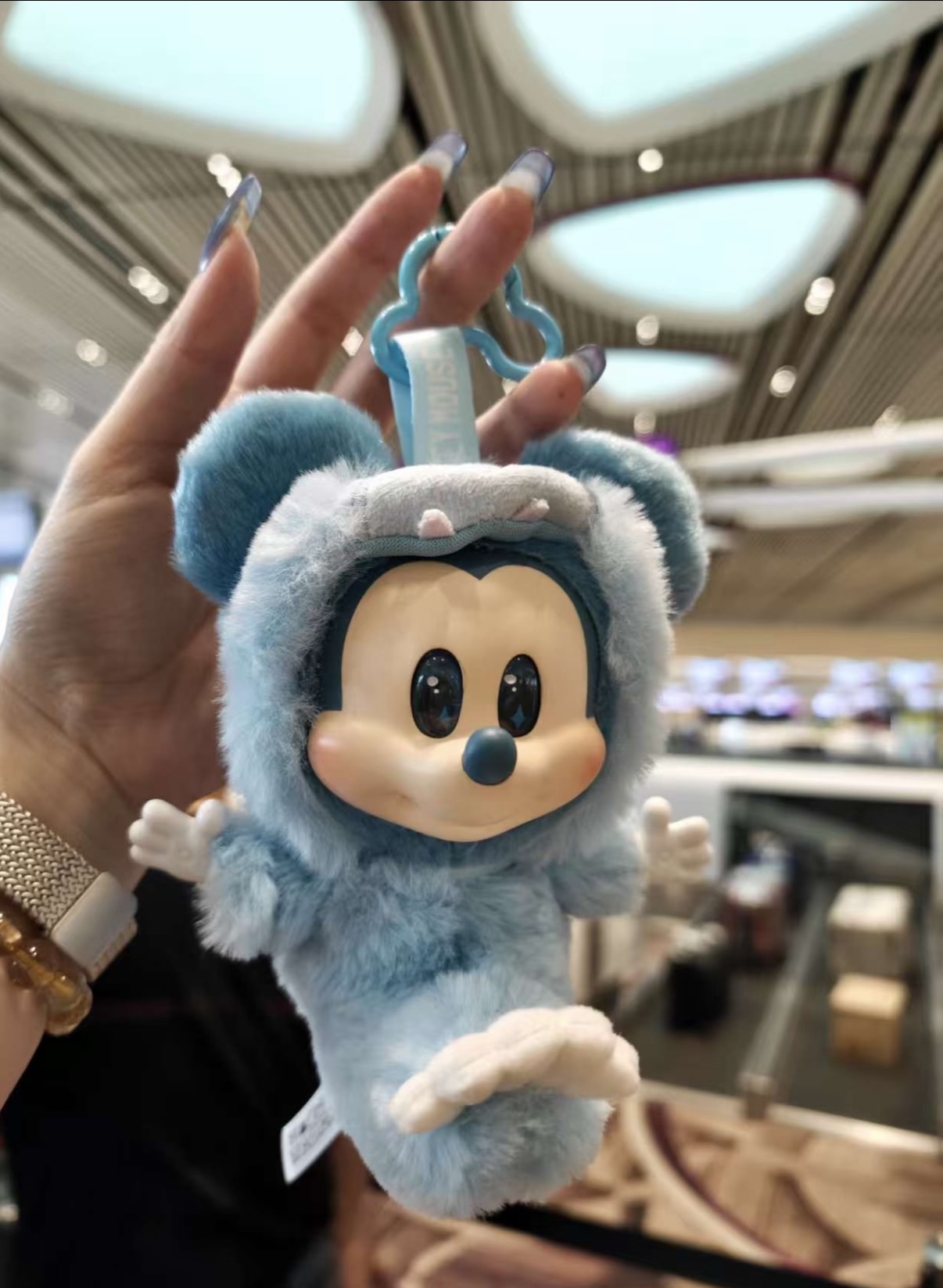 <正版授權>Disney 新加坡 機場限定 魚尾獅米奇 掛件 吊飾 娃娃