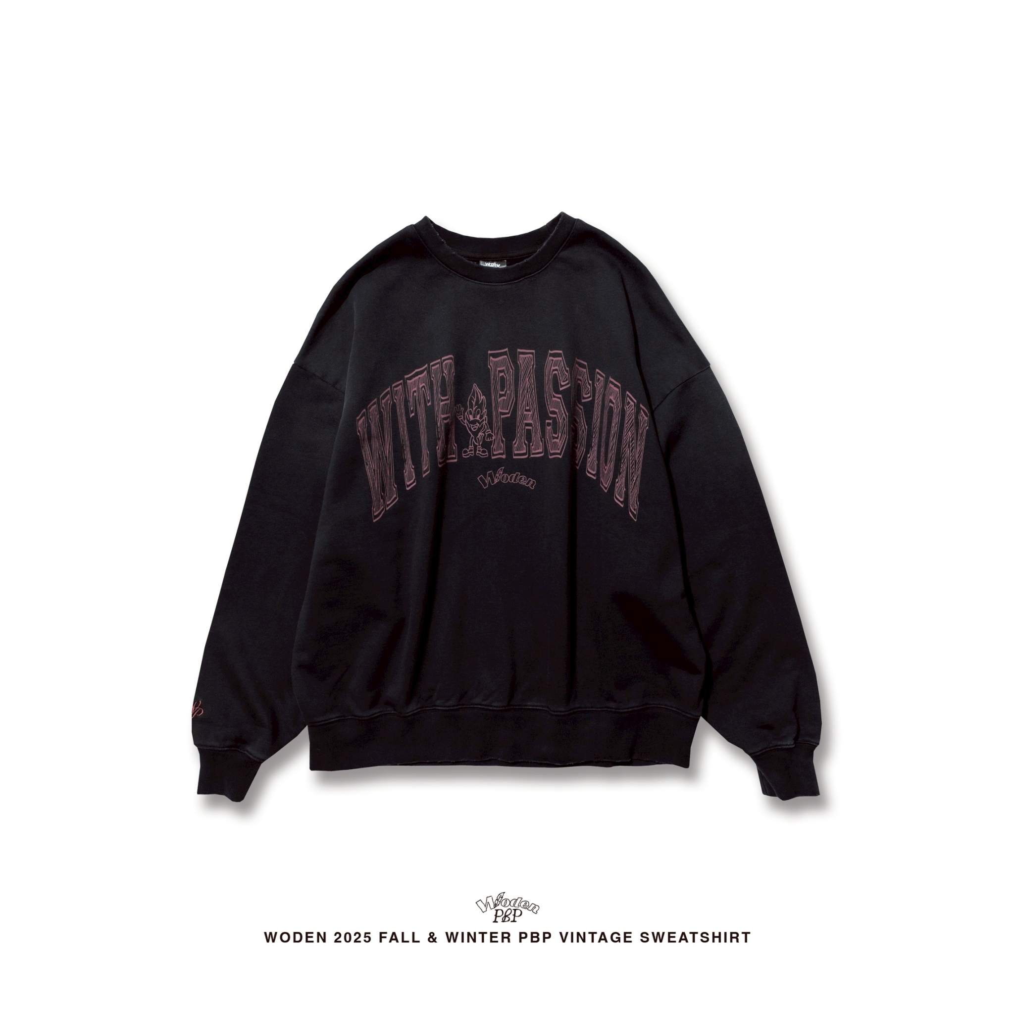 WODEN® X P.B.P® 023 Vintage College Sweatshirt