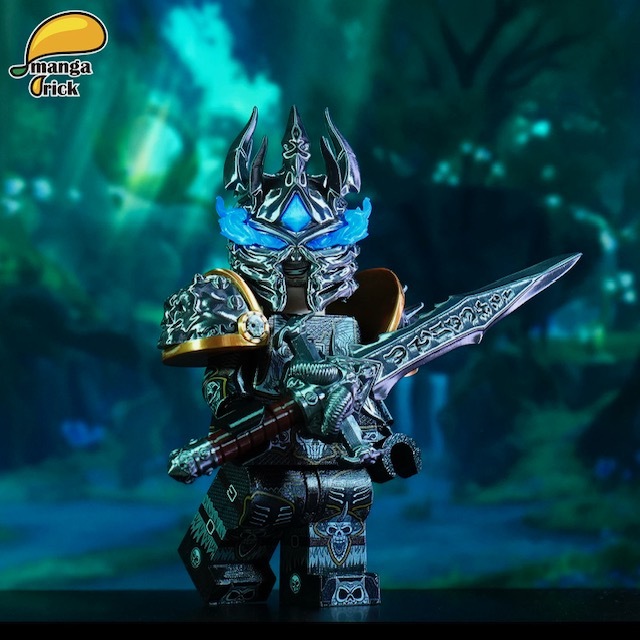 【預訂】【Manga Brick】巫妖王 阿薩斯（全開模巨型人仔）