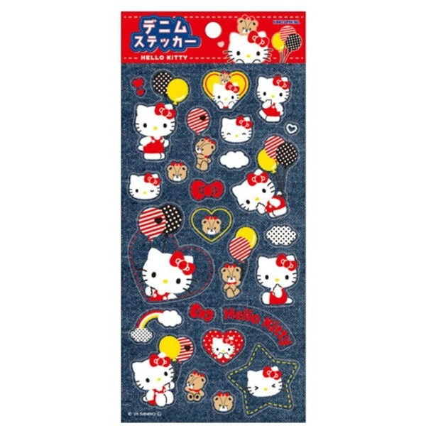 日本 Sanrio 牛仔布風格貼紙