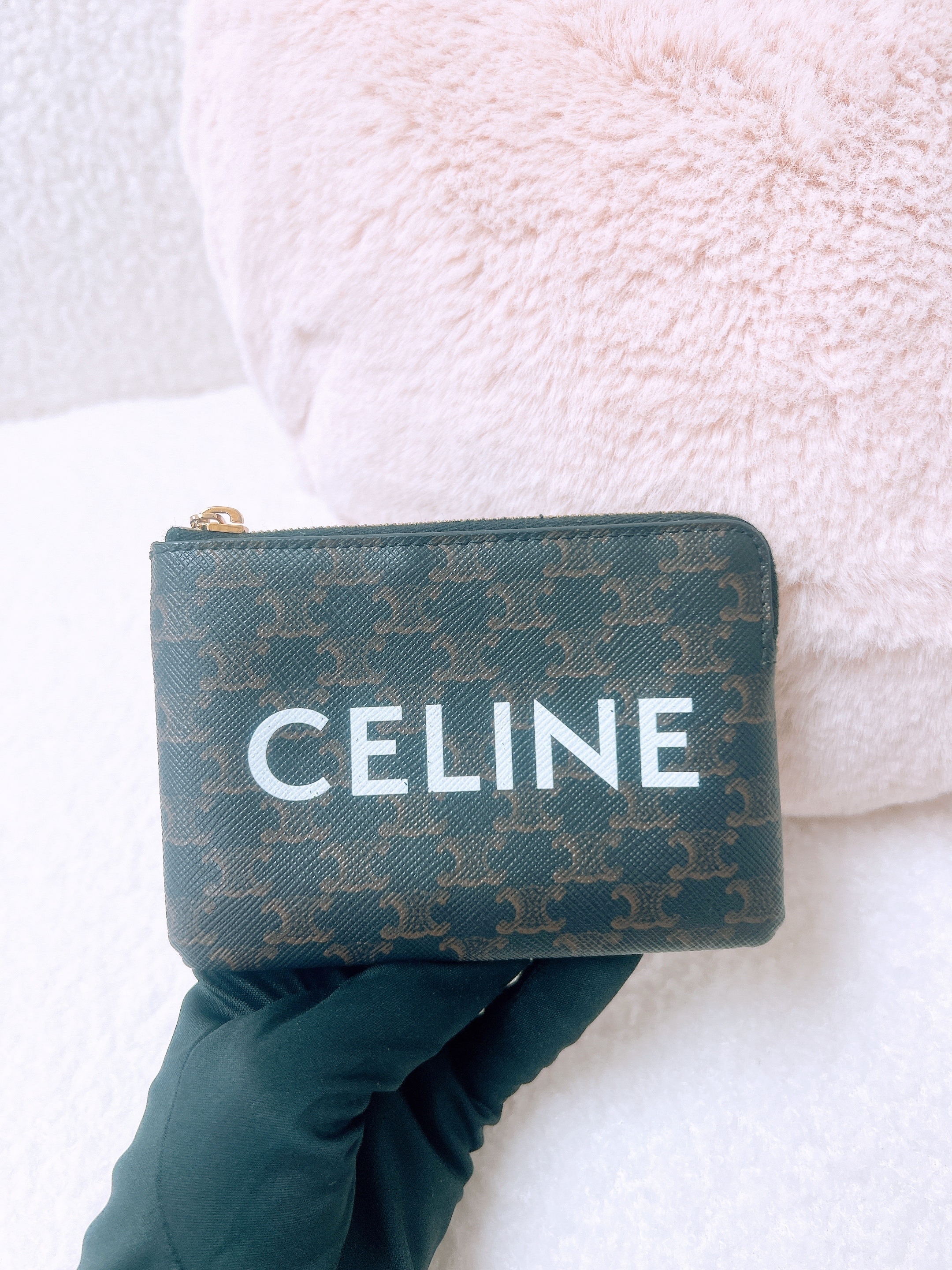 Celine coin purse brown monogram