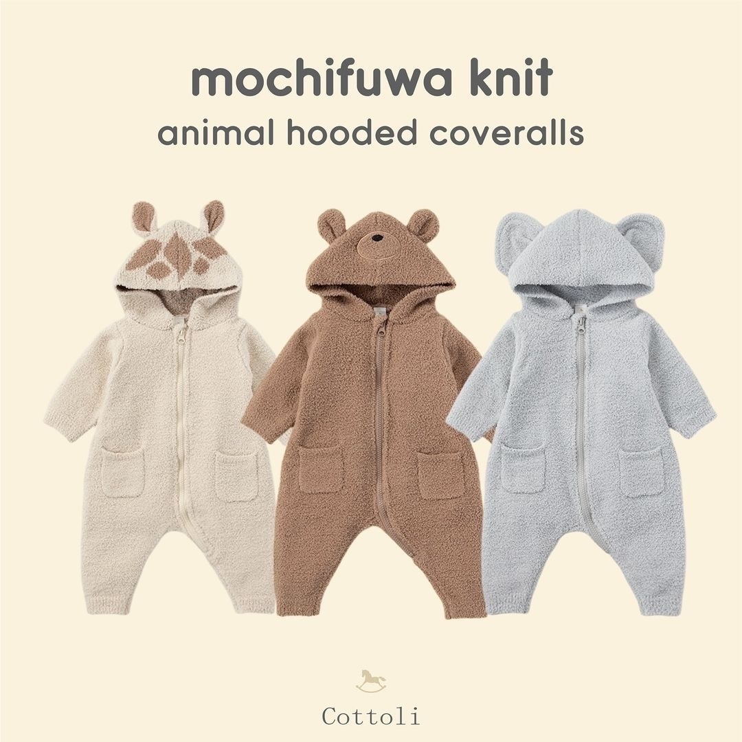 𝐂𝐨𝐭𝐭𝐨𝐥𝐢 小熊/小鹿 半邊絨連身衣