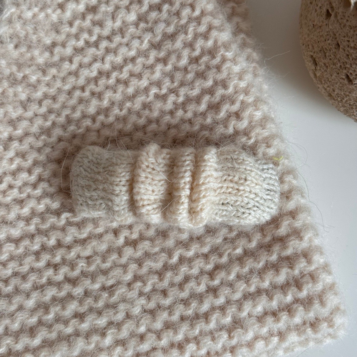 No.9193 皺褶毛線BB夾