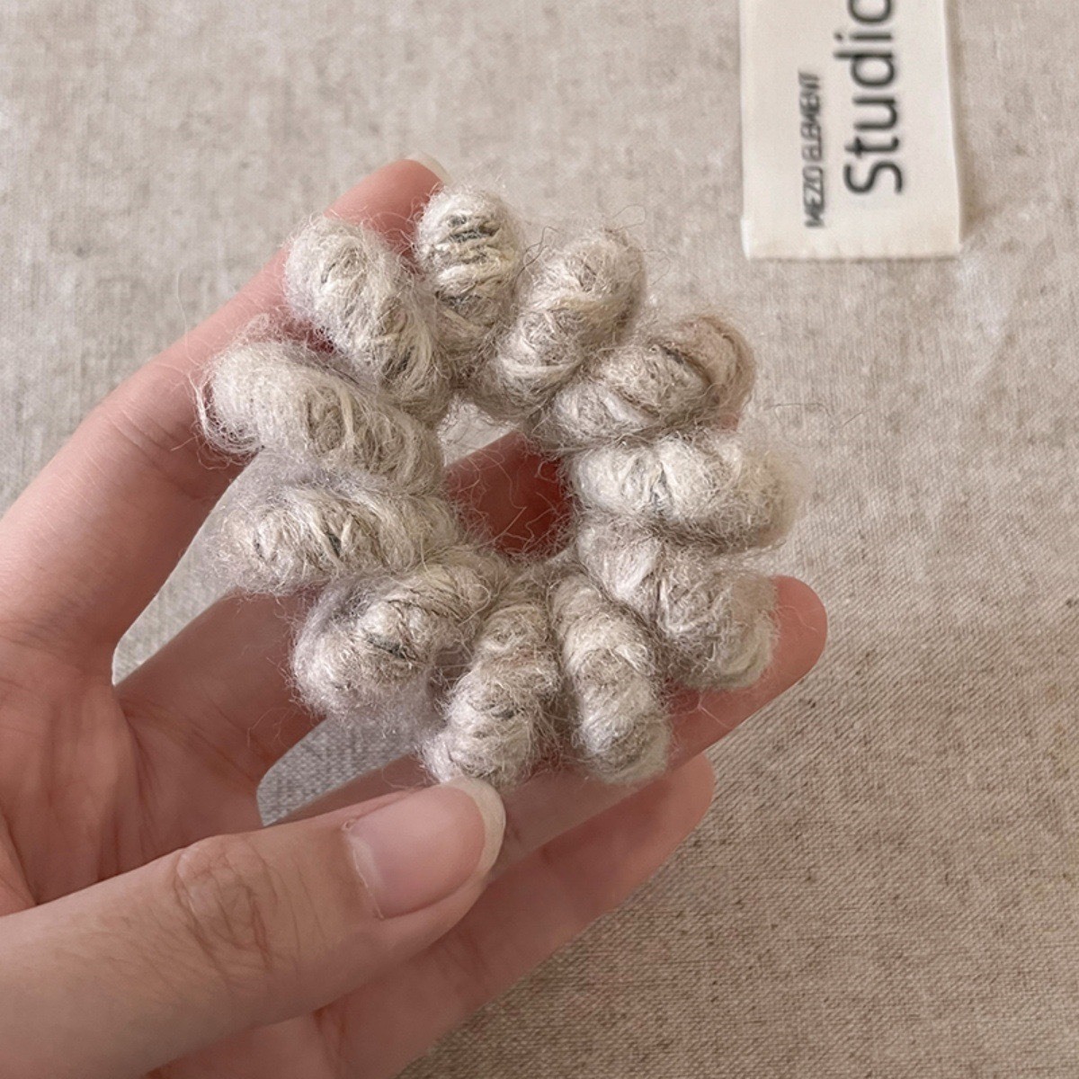 No.9195 毛絨電話圈髮束