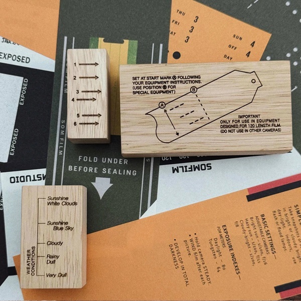 SOM．120 Film Backing Paper 櫸木印章 共二款