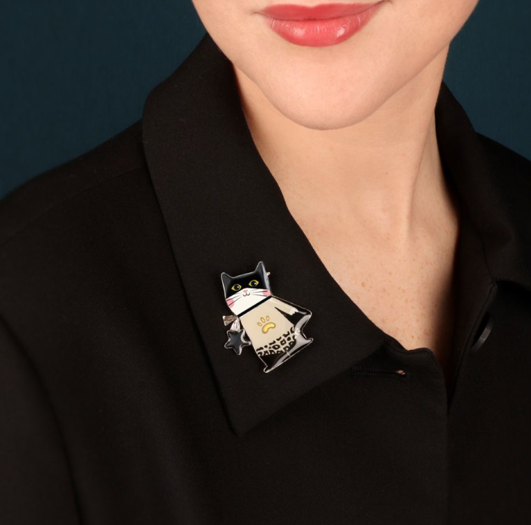 Taratata Super Miaou Brooch - T26-02202-102