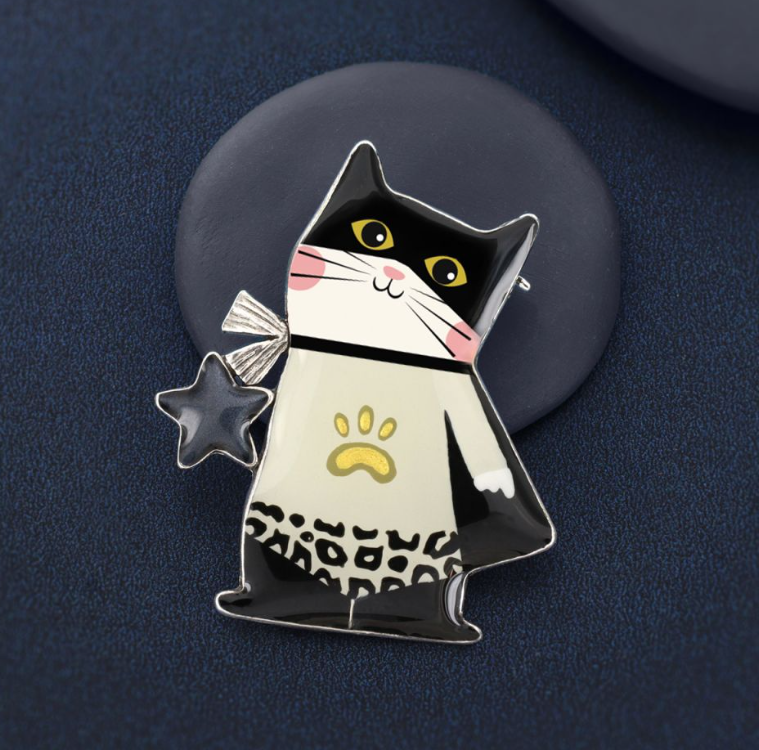 Taratata Super Miaou Brooch - T26-02202-102
