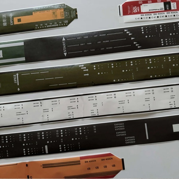 SOM．120 Film Backing Paper 6cm和紙膠帶 黑白/綠 <整捲/分裝>