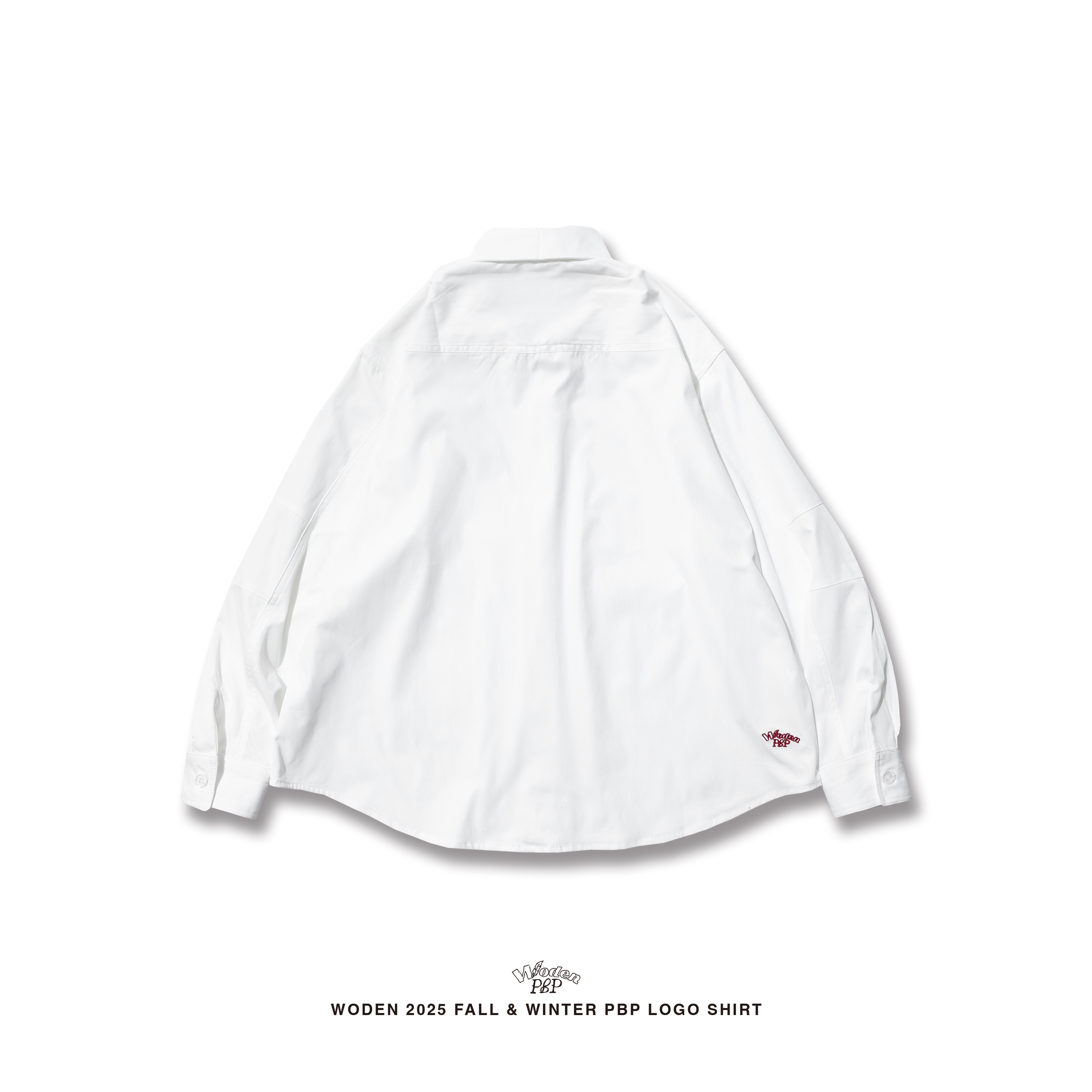 P.B.P X WODEN® - LOGO SHIRT  - WHITE