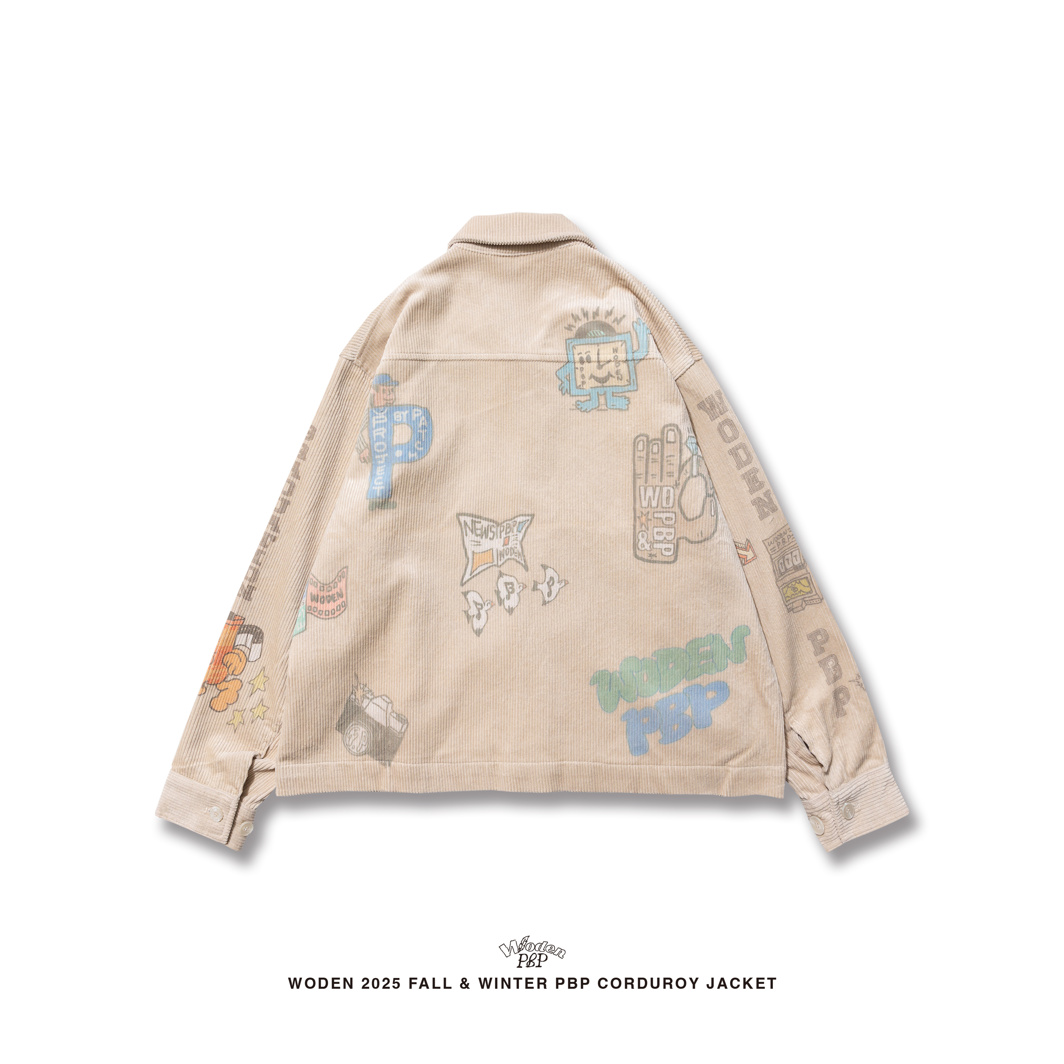 P.B.P X WODEN® - SENIOR CORDS CORDUROY JACKET  - OFF-WHITE