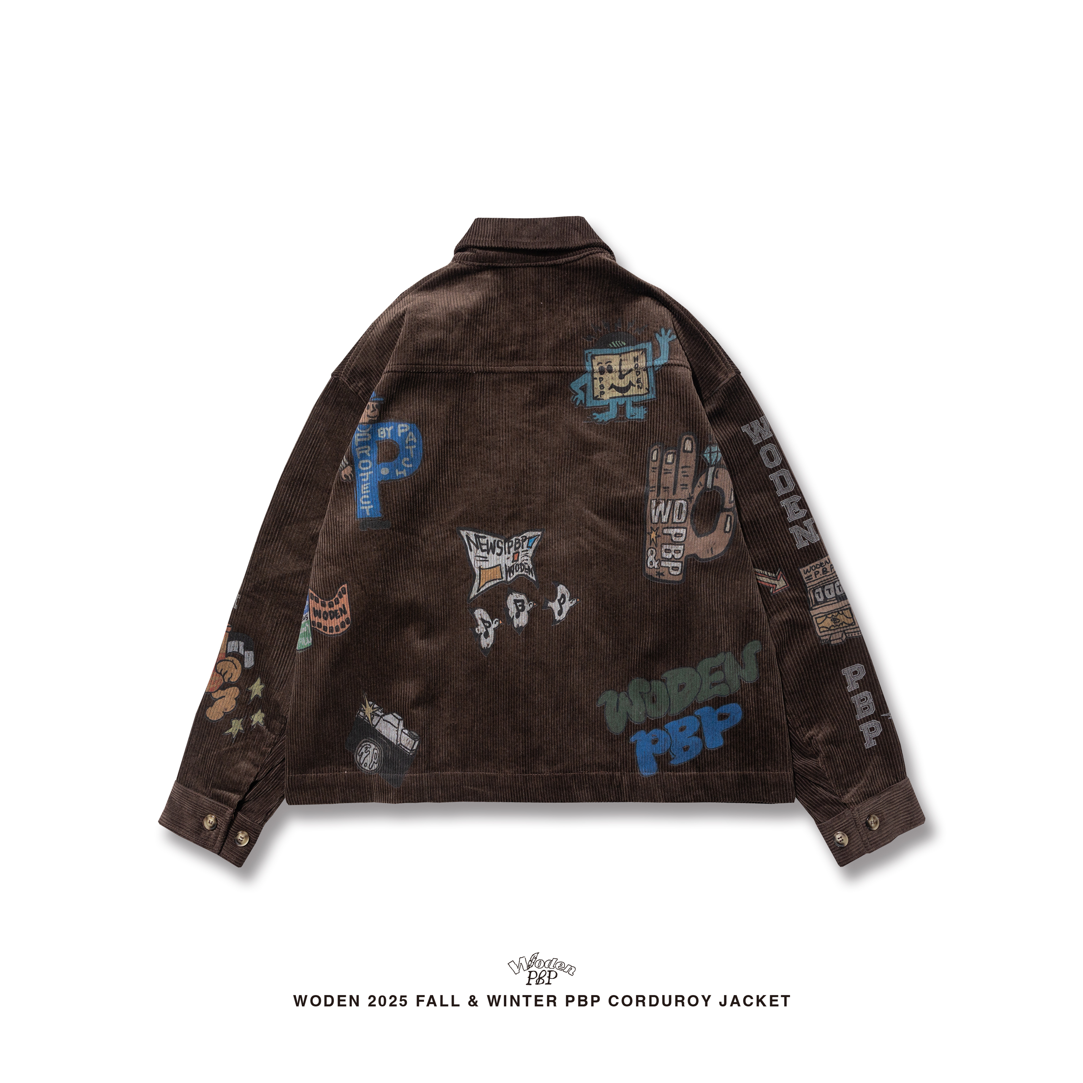 P.B.P X WODEN® - SENIOR CORDS CORDUROY JACKET  - BROWN